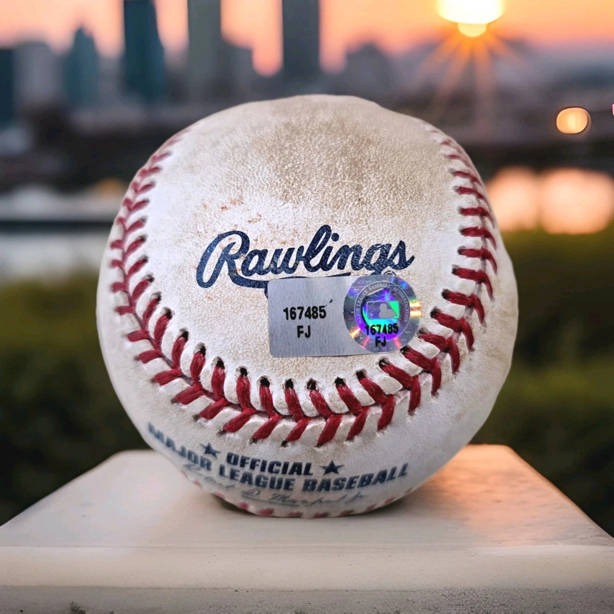 New York Yankees Game-Used Baseball — May 8, 2017, MLB Hologram — photo 3