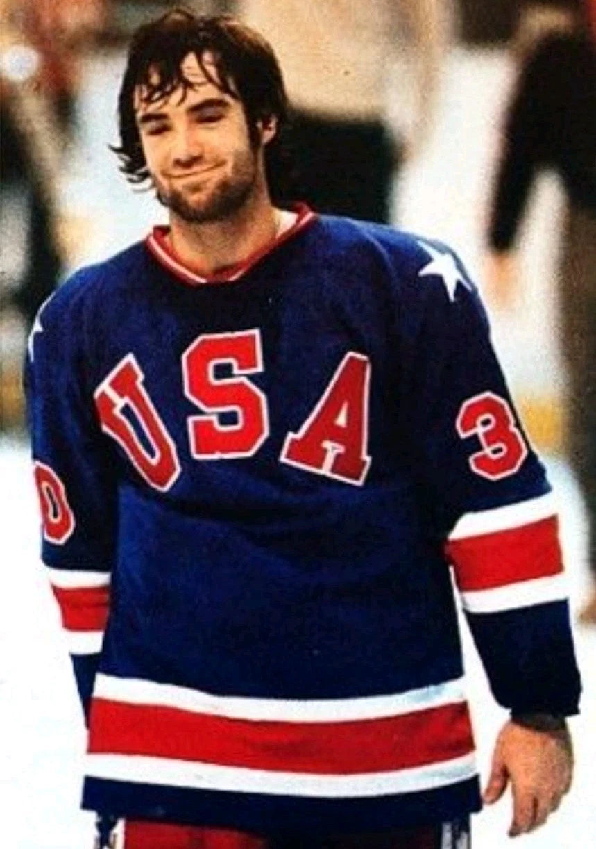 Miracle On Ice Jim Craig Abstract Acrylic Painting On Canvas signed Jay Kim '80 — photo 5