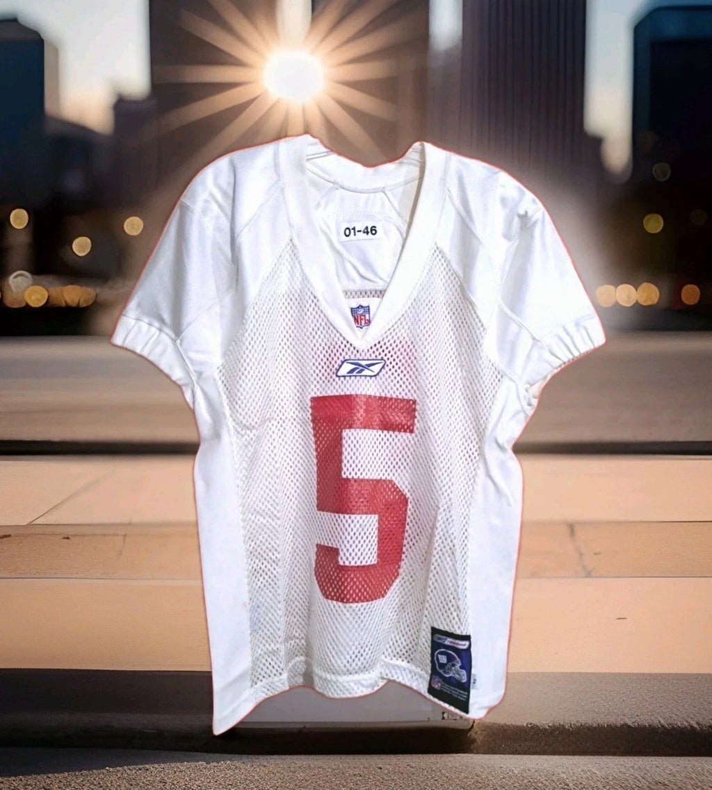 NY Giants Vintage Kerry Collins Signed Authentic Game Worn Pregame Jersey — photo 2