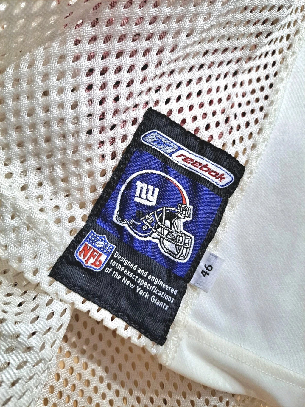 NY Giants Vintage Kerry Collins Signed Authentic Game Worn Pregame Jersey — photo 3