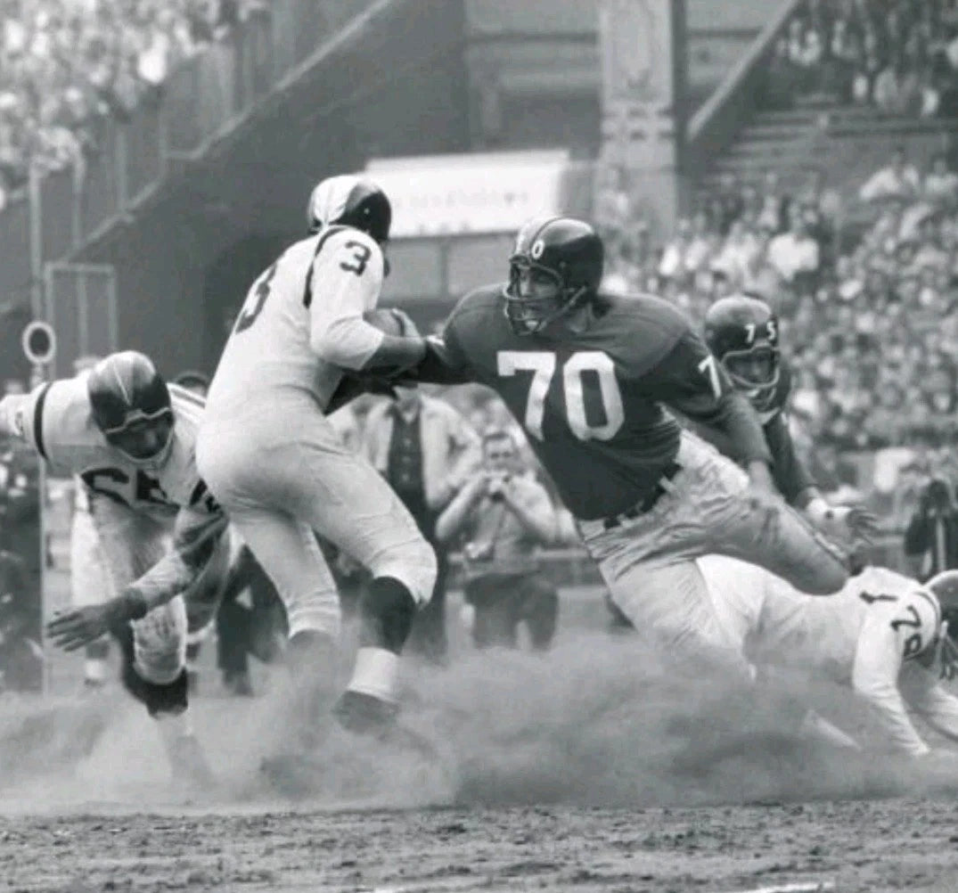 NY Giants Sam Huff Signed Hall Of Fame jersey — photo 6