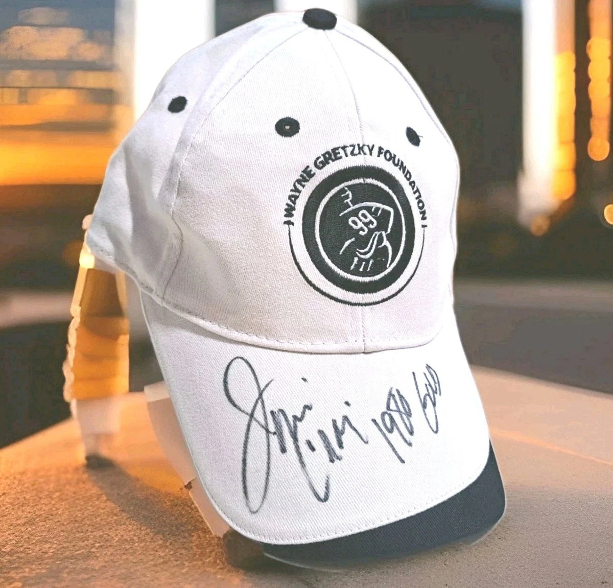 Jim Craig Signed Wayne Gretzky Foundation 2004 Golf Classic Cap — photo 1