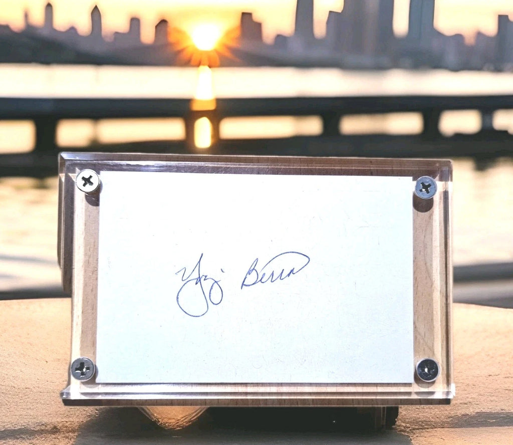 Yogi Berra New York Yankees Signed Cut Signature Autograph
