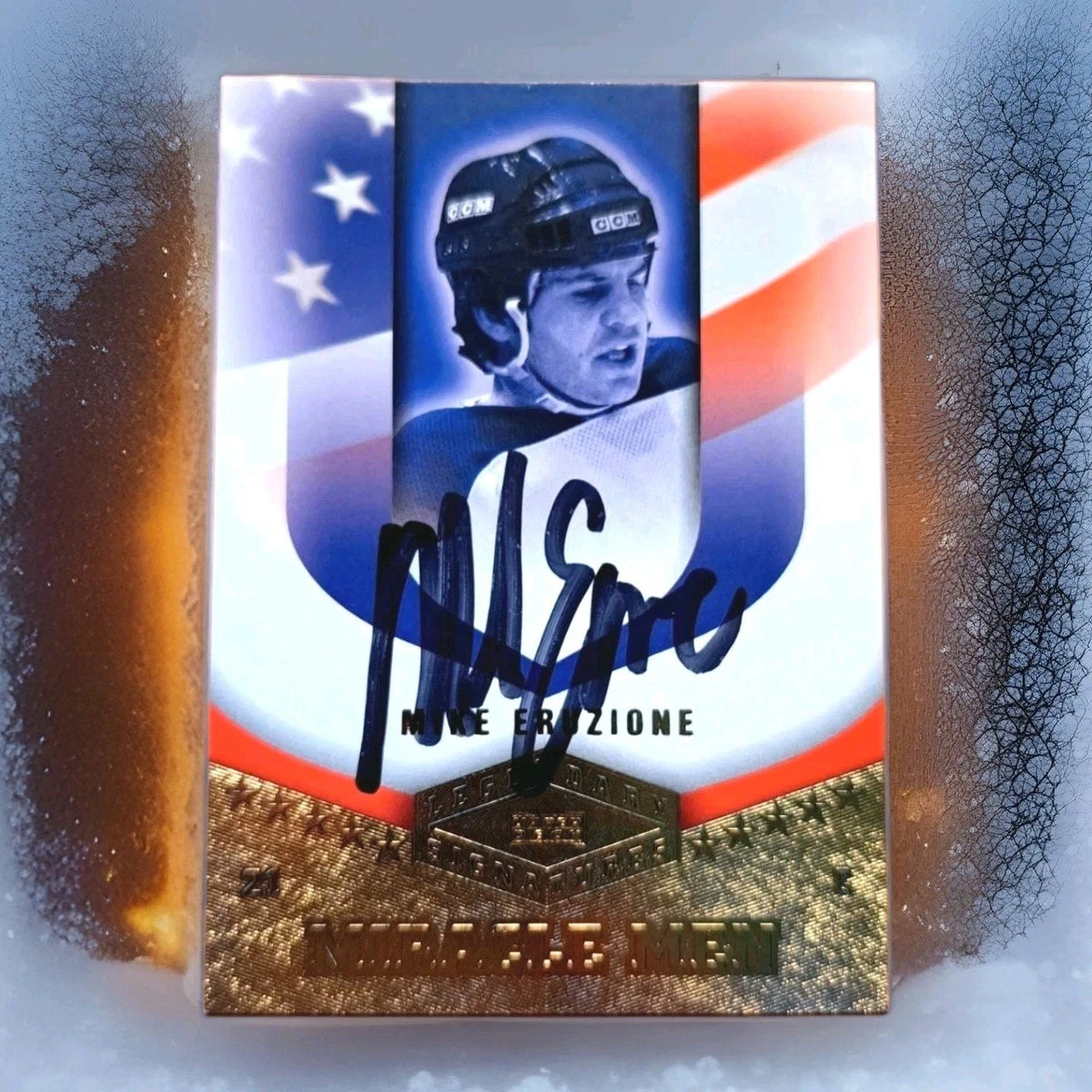 Mike Eruzione Signed Miracle Men Legendary Signatures Card — photo 1