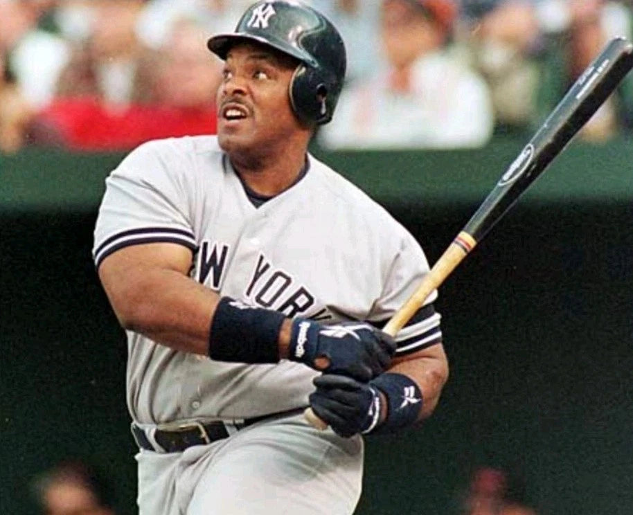 NY YANKEES Cecil Fielder Signed 1996 World Series Champions Black Baseball — photo 5