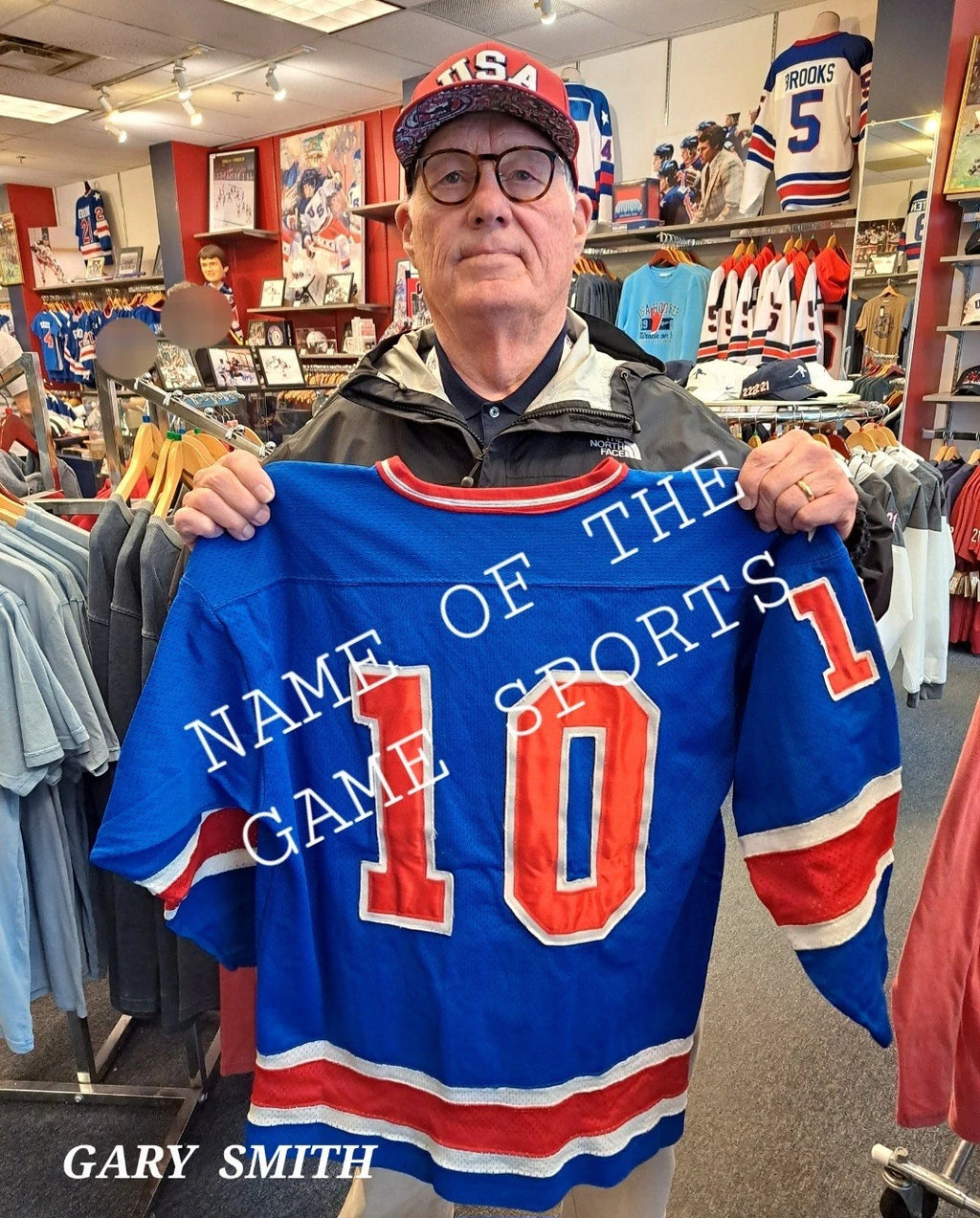 Mark Johnson Signed Norcon No. 10 USA Hockey Jersey — Seller-Attributed Team Issue — photo 3