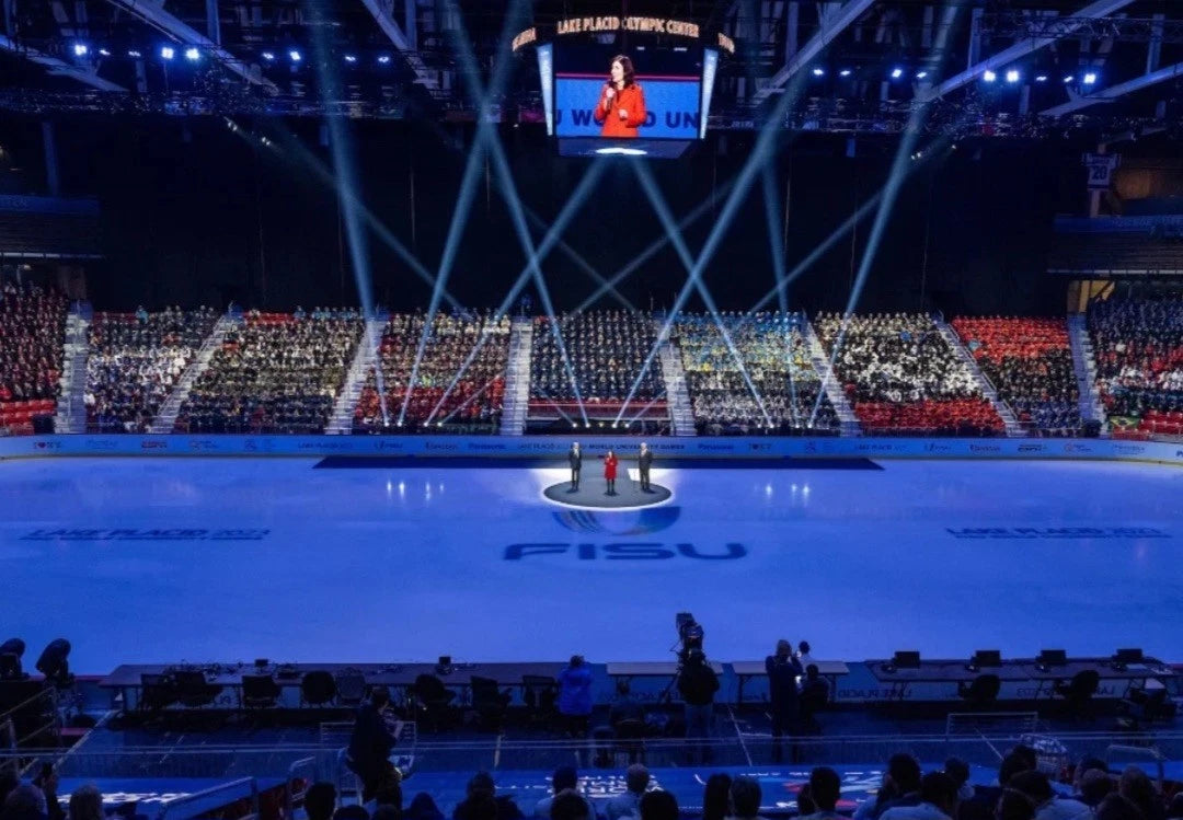 Lake Placid Winter Games 2023 FISU Winter Games Flag USA HOCKEY 1st Medal 51 yrs — photo 11