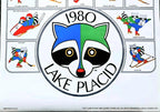 1980 Winter Olympics Vintage Roni Raccoon Olympic Events Poster (Original) — photo 3