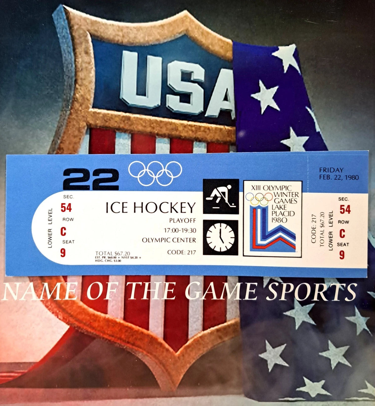 Miracle On Ice "Run Back The Miracle" Event Mis-Cut Miracle On Ice Ticket Error