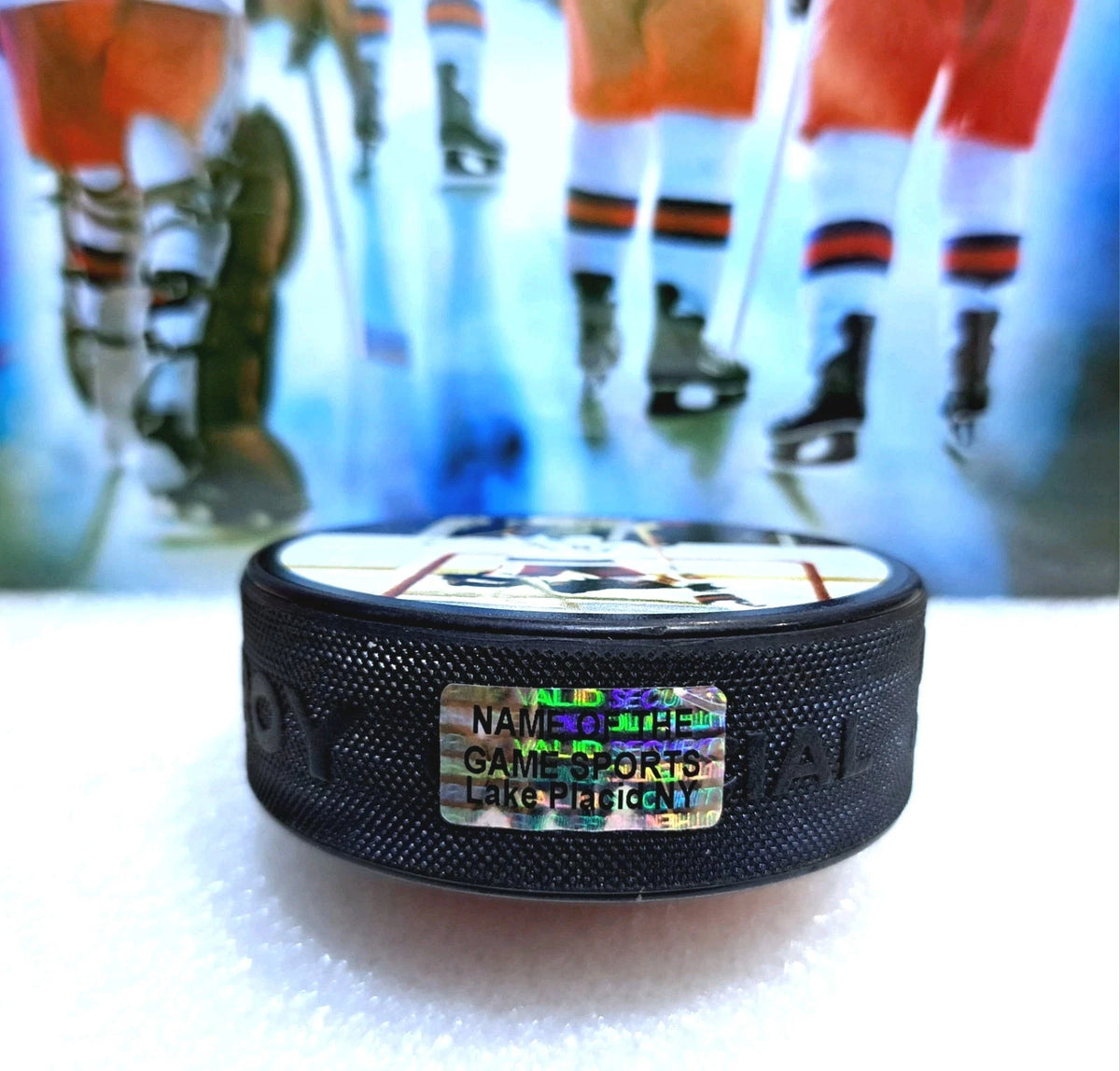 Jim Craig Signed Puck — 1980 USA Hockey — photo 4