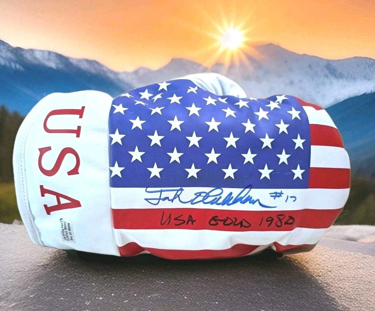 Jack O’Callahan Signed Replica American Flag Boxing Glove — photo 1