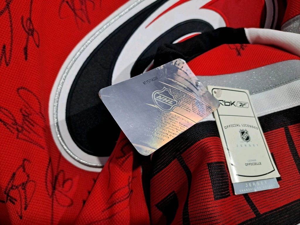 Carolina Hurricanes Team Signed Authentic Reebok Premier Jersey — photo 7