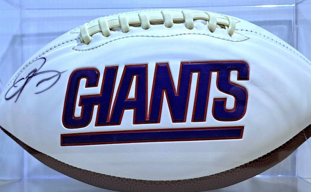 Odell Beckham Jr. Signed Giants Football with Display Case — JSA — photo 4