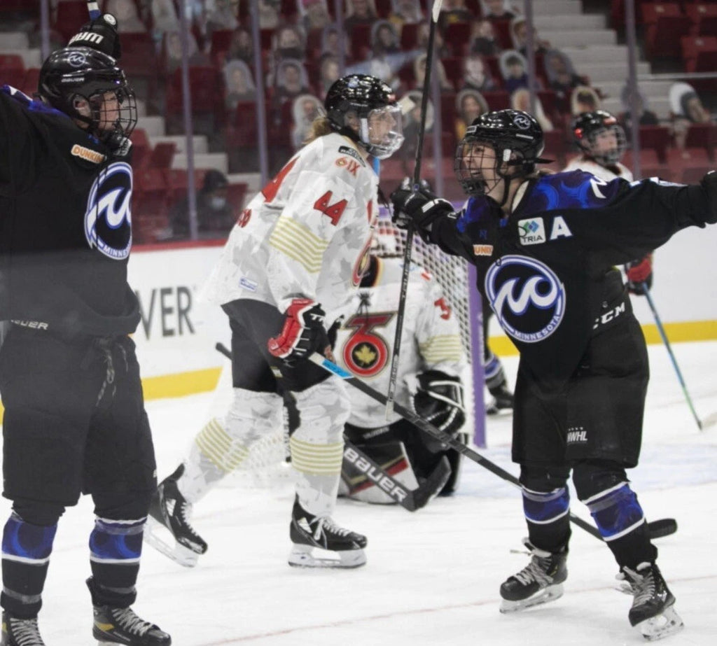 2021 NWHL Lake Placid Game-Used Hockey Puck — photo 9
