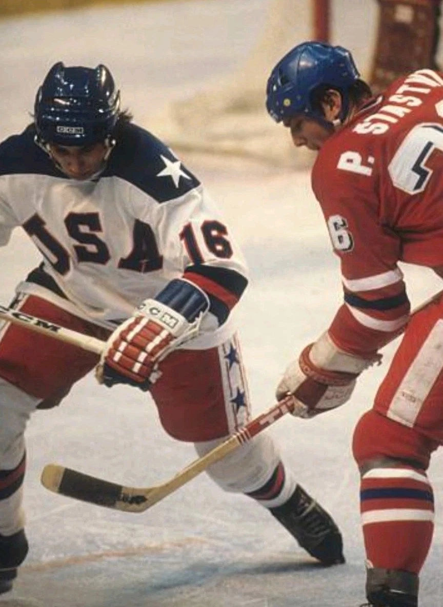 Mark Pavelich Cut Signature Custom Display ID — 1980 USA Hockey — photo 10
