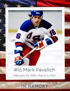 Mark Pavelich Cut Signature Custom Display ID — 1980 USA Hockey — photo 2