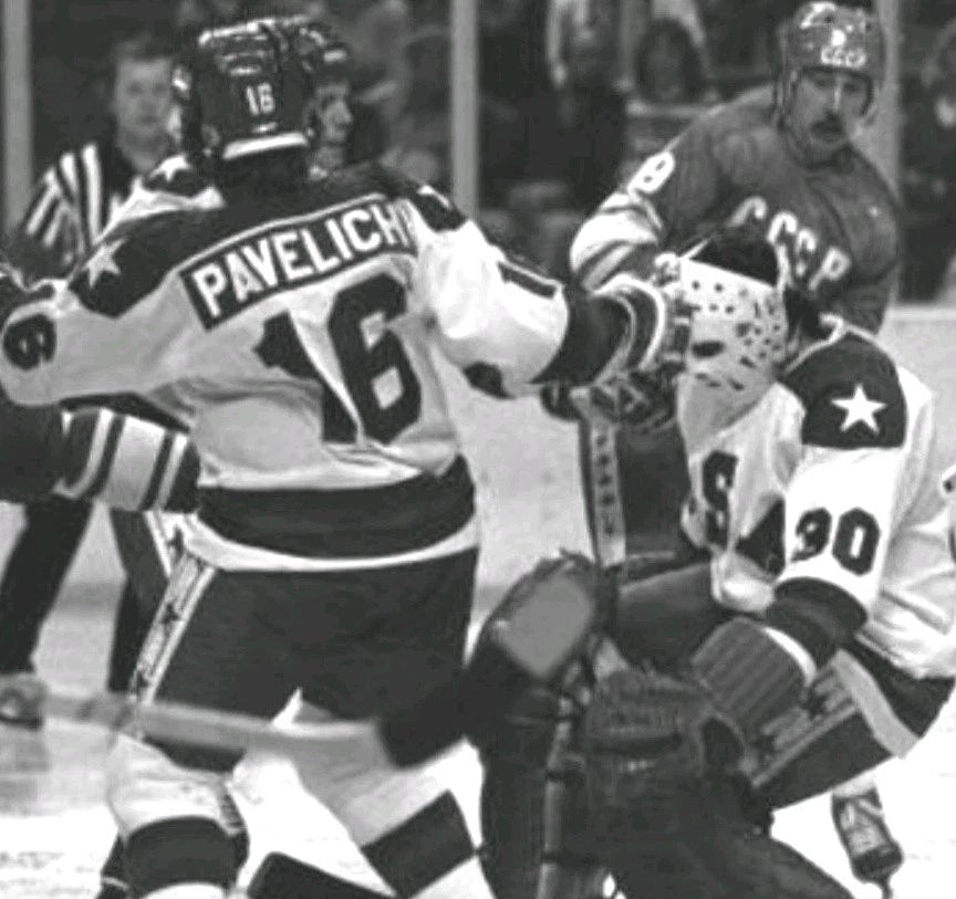 Mark Pavelich Cut Signature Custom Display ID — 1980 USA Hockey — photo 8