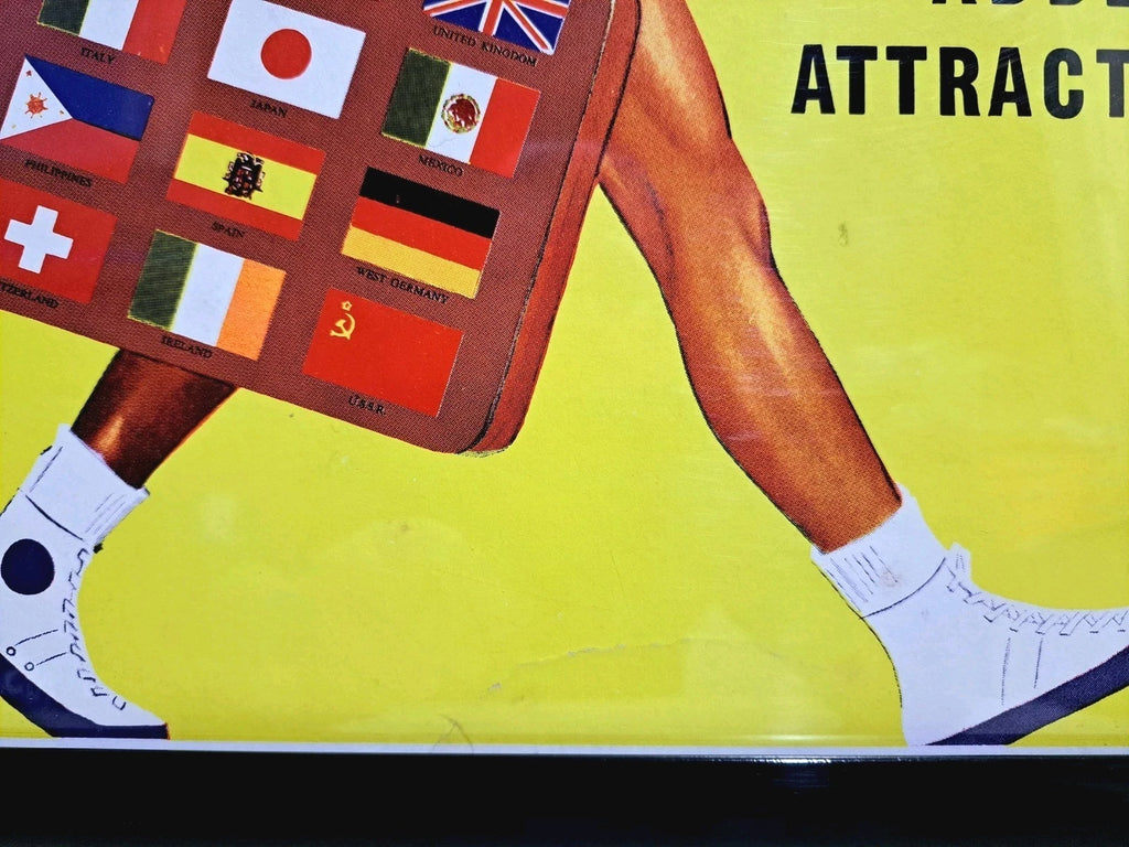 Herb Brooks Arena Lake Placid Vintage Globetrotters Event Cardboard Poster 1980s — photo 5