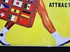 Herb Brooks Arena Lake Placid Vintage Globetrotters Event Cardboard Poster 1980s — photo 5