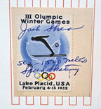 Shea Family Signed 1980 Winter Olympics Postal Lithograph — 1 of 1 — photo 3