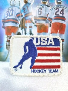 Miracle On Ice 1980 USA Hockey Vintage Authentic Team Jacket Patch Rare!