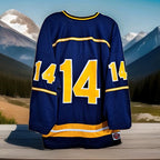 Herb Brooks Arena Vintage Game Worn Lake Placid Hockey Jersey — Mens Medium — photo 2