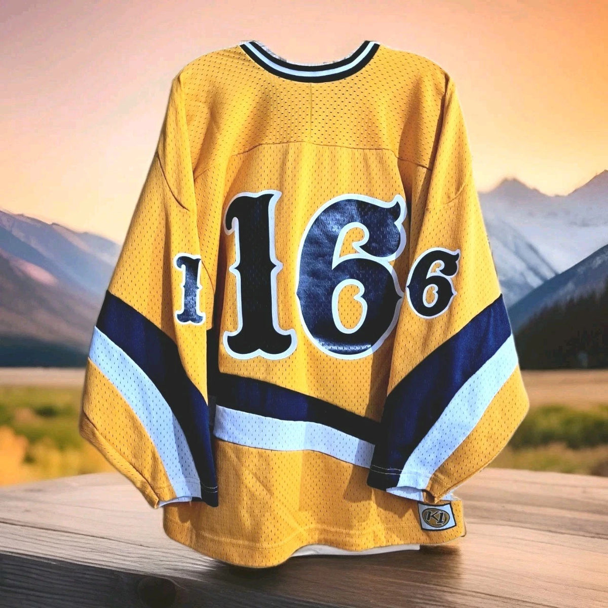 Herb Brooks Arena Vintage Game Used Lake Placid Hockey Jersey — Mens Medium — photo 2