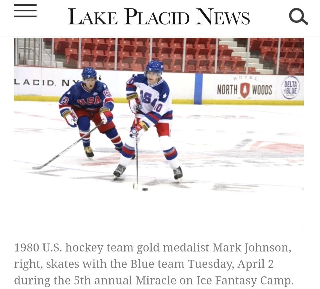 2019 Miracle on Ice Fantasy Camp Helmet — Bob Suter Tribute #20 — photo 14