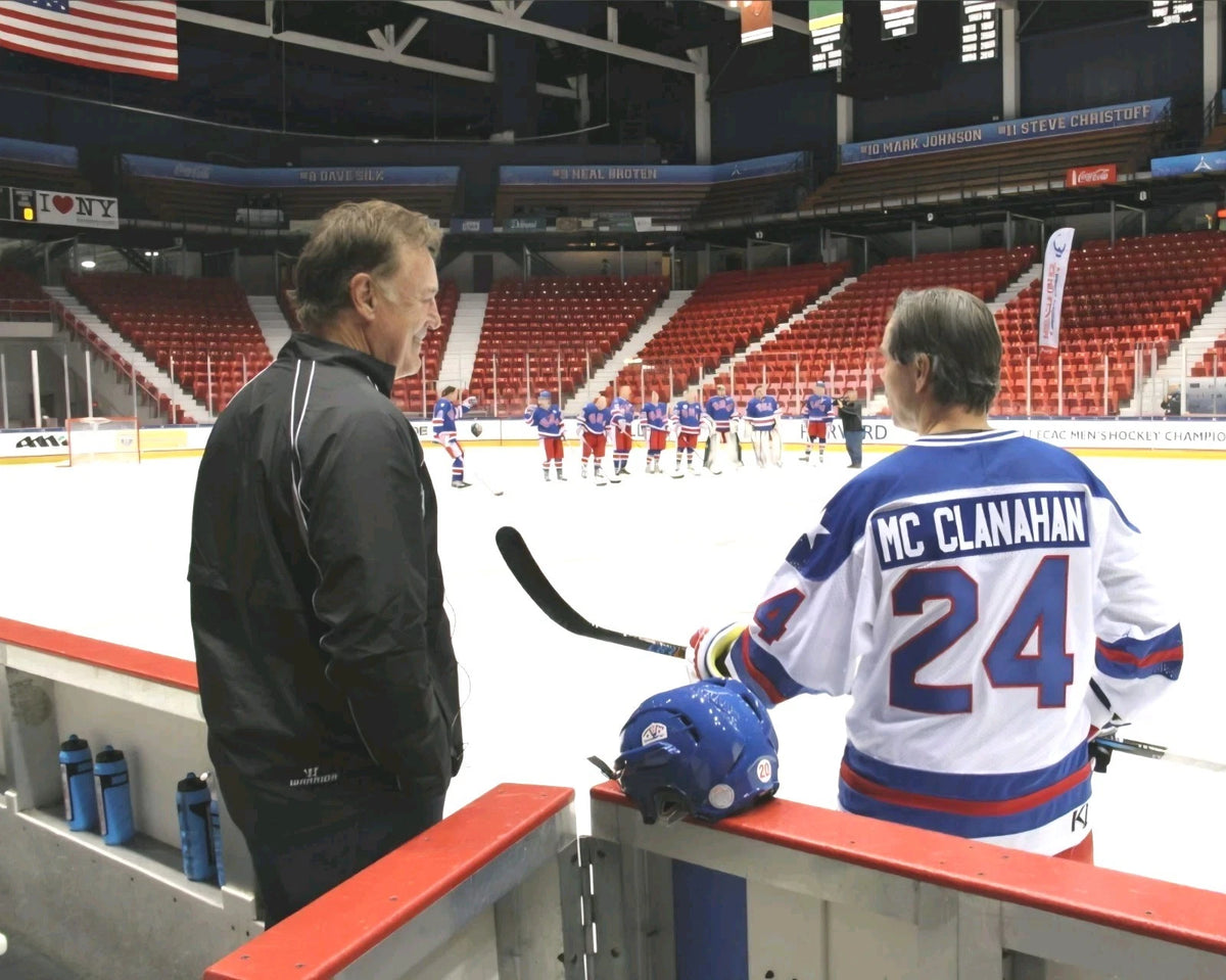 2019 Miracle on Ice Fantasy Camp Helmet — Bob Suter Tribute #20 — photo 3