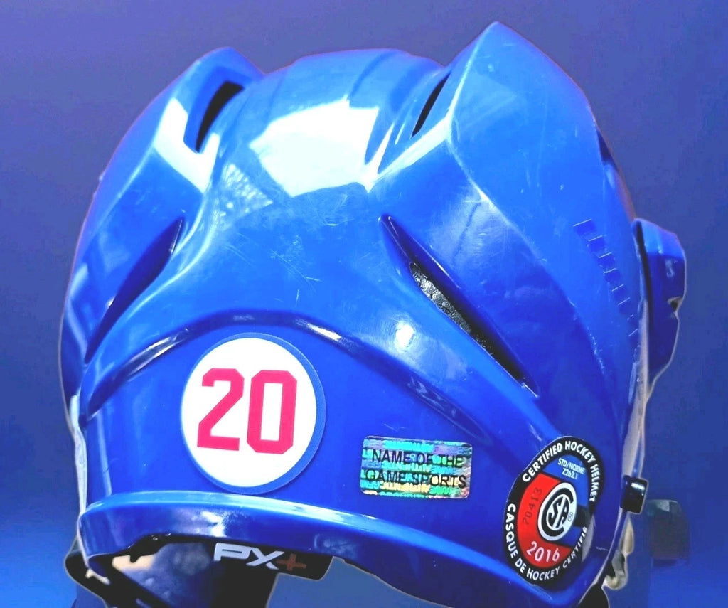 2019 Miracle on Ice Fantasy Camp Helmet — Bob Suter Tribute #20 — photo 4