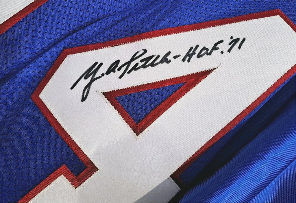 NY Giants Signed Inscribed HOF Embroidered Jersey Y.A. Tittle Hologram — photo 3