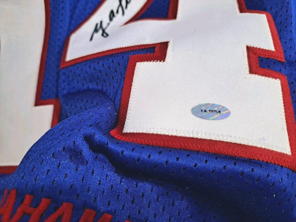 NY Giants Signed Inscribed HOF Embroidered Jersey Y.A. Tittle Hologram — photo 4