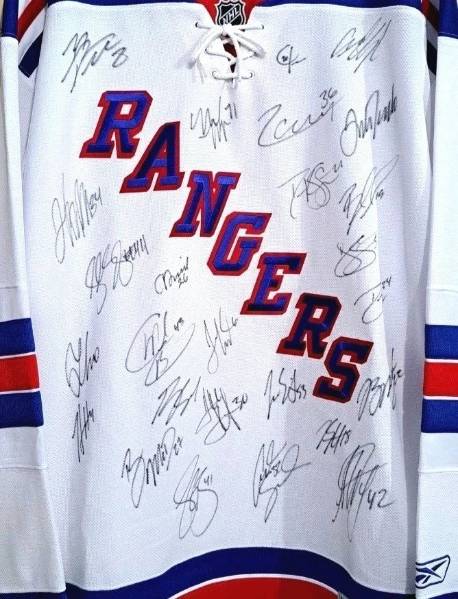 New York Rangers Team Signed 2011-12 Reebok Jersey 51 Wins! — photo 2