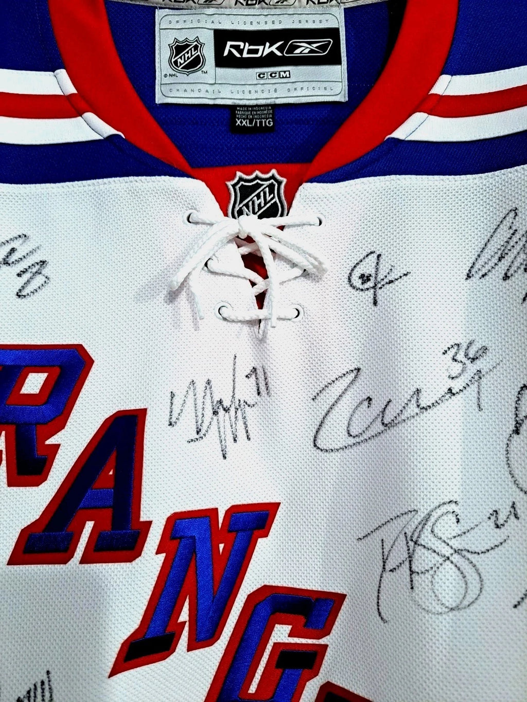 New York Rangers Team Signed 2011-12 Reebok Jersey 51 Wins! — photo 4