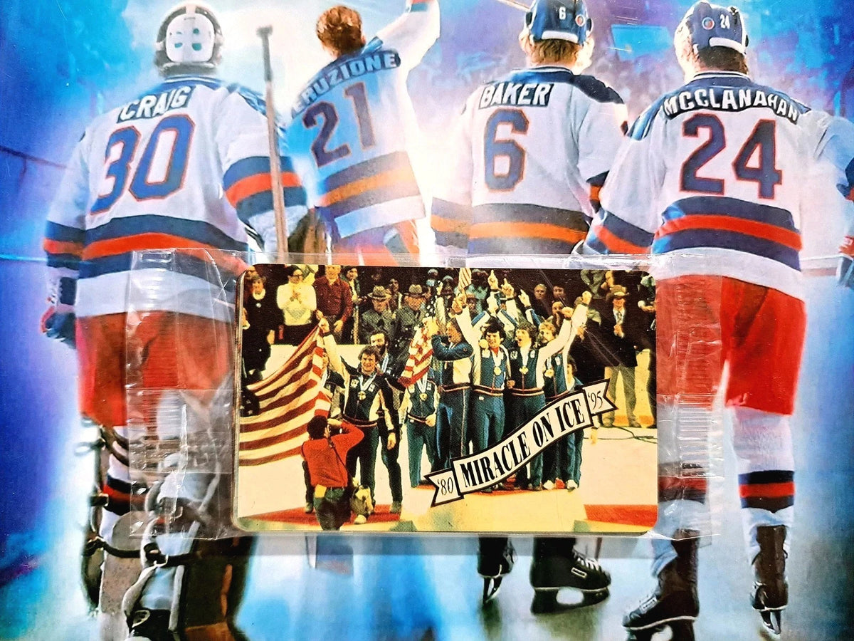 Miracle On Ice Vintage 15th Anniversary Card Set of 5 Sealed Orig Lake Placid