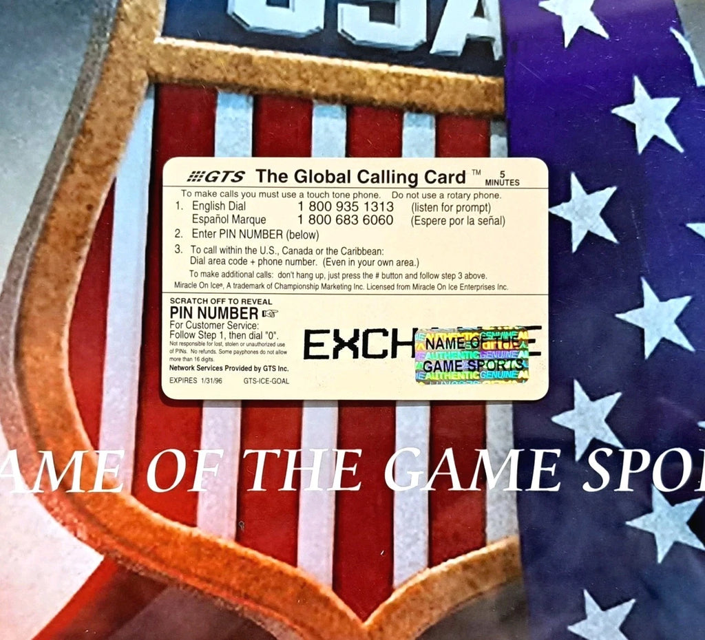 Mike Eruzione Signed 15th Anniversary Miracle on Ice Calling Card — photo 2