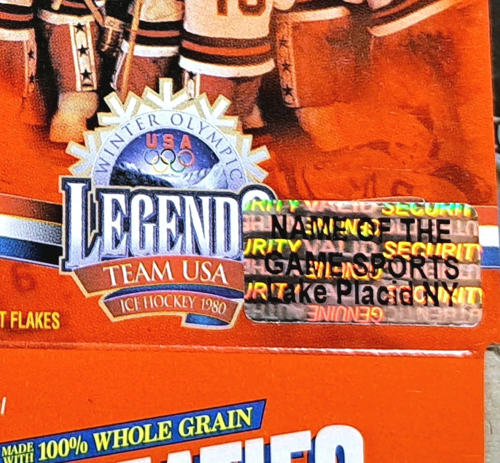 1980 USA Hockey Signed OC Wheaties Mini Box Miracle On Ice 1980 Winter Olympics — photo 3
