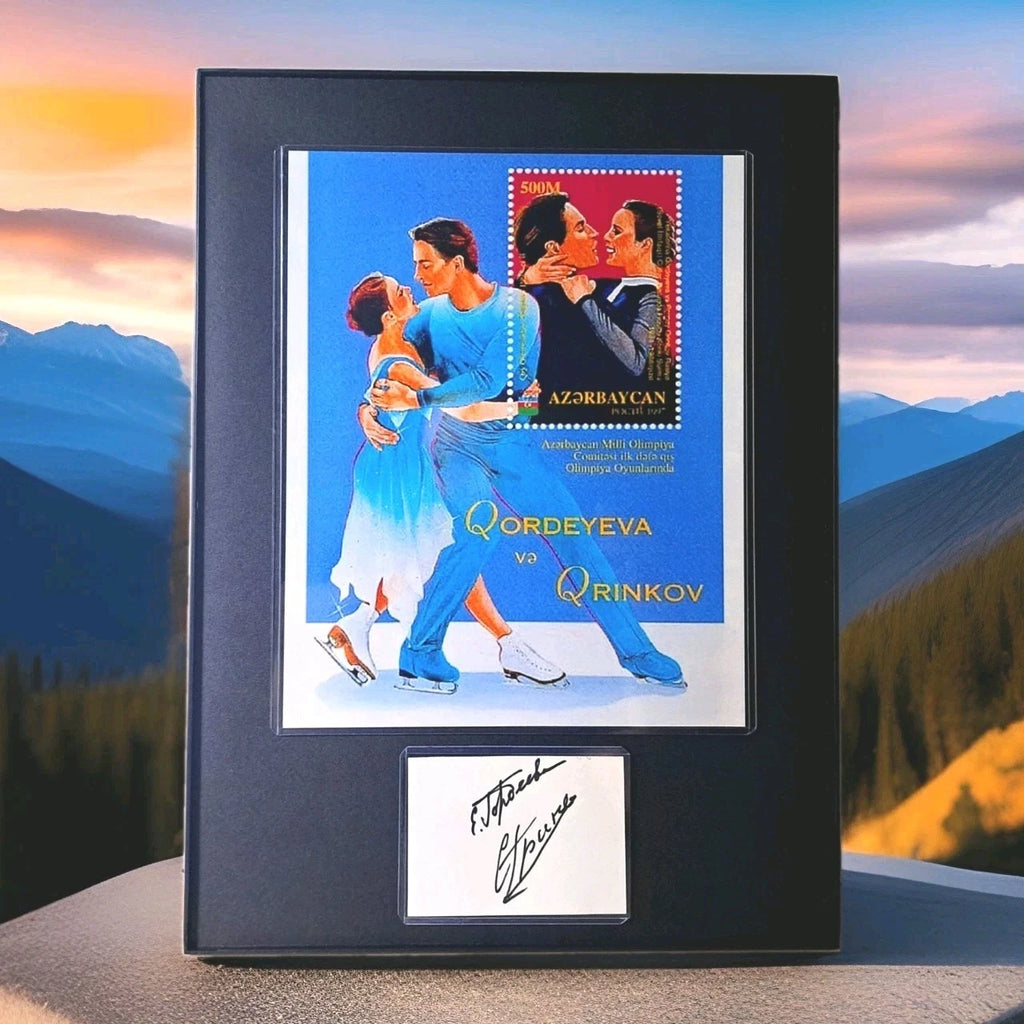 Sergei Grinkov & Ekaterina Gordeeva Dual-Signed Piece — 11×15 inches — photo 1