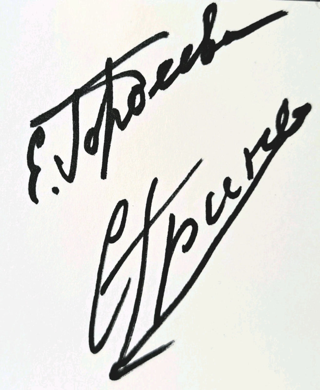 Sergei Grinkov & Ekaterina Gordeeva Dual-Signed Piece — 11×15 inches — photo 3