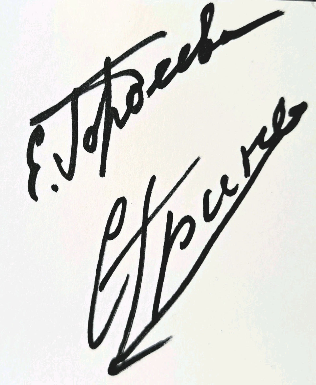 Sergei Grinkov & Ekaterina Gordeeva Dual-Signed Piece — 11×15 inches — photo 3