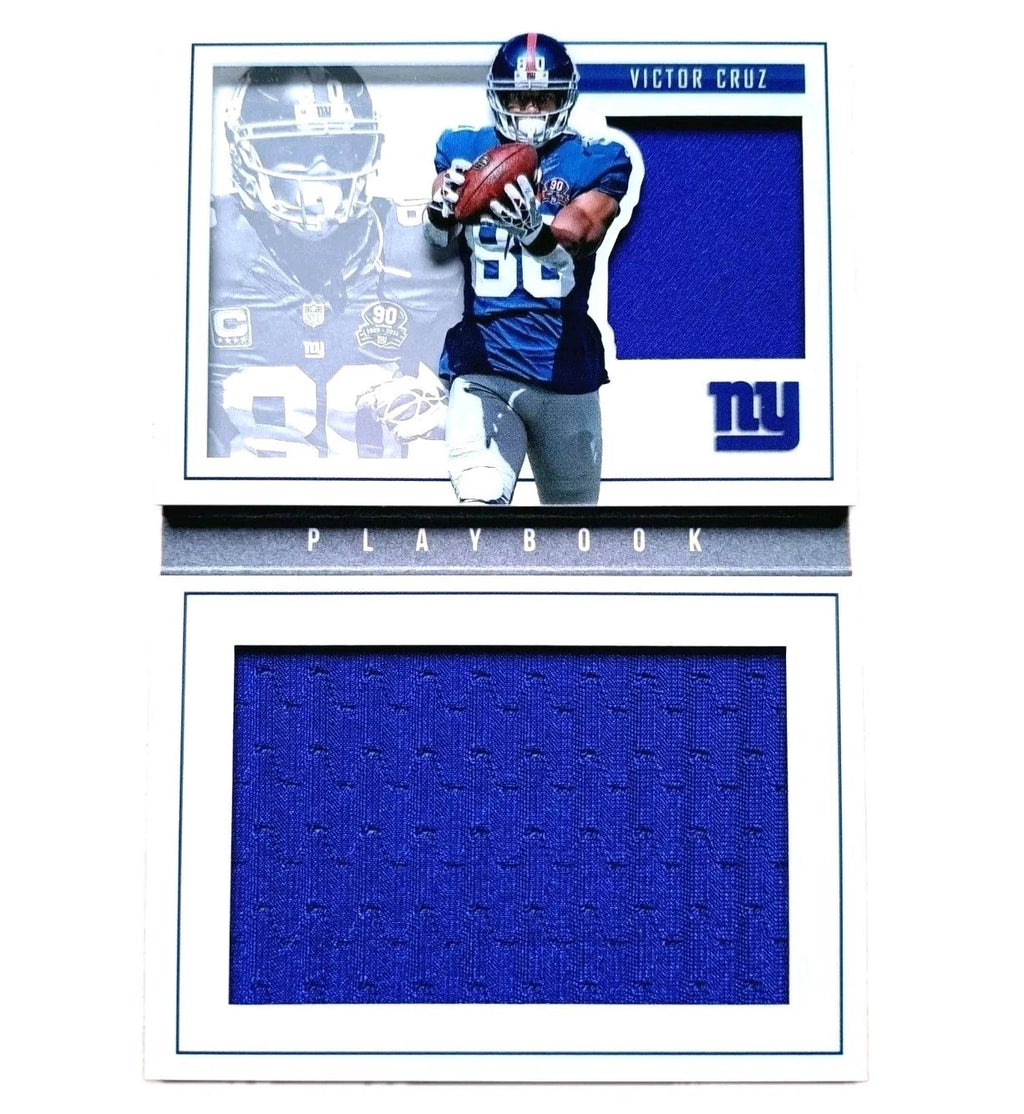 Victor Cruz 2015 Panini Playbook Jersey Swatches — 14/49 — photo 1