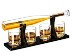 Brookstone Baseball Bat Decanter Set with Stand — 7 Pieces — photo 2