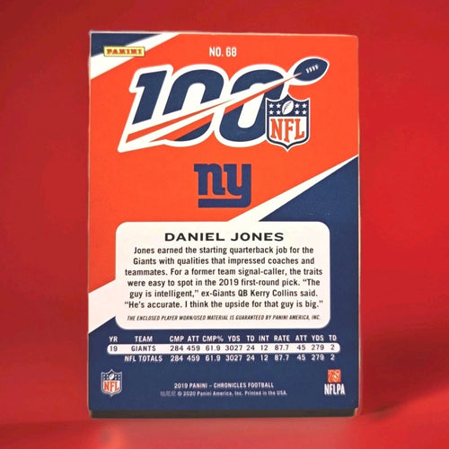 Daniel Jones 2019 Panini Chronicles Rookie Patch — 21/25 — photo 2