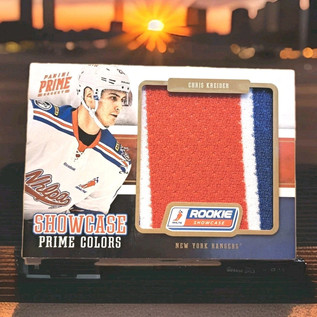 Chris Kreider 2012–13 Panini Prime Rookie Showcase Patch — 27/35 — photo 1