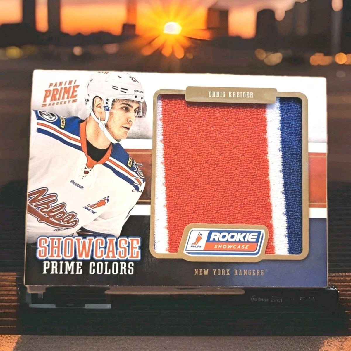 Chris Kreider 2012–13 Panini Prime Rookie Showcase Patch — 27/35 — photo 1