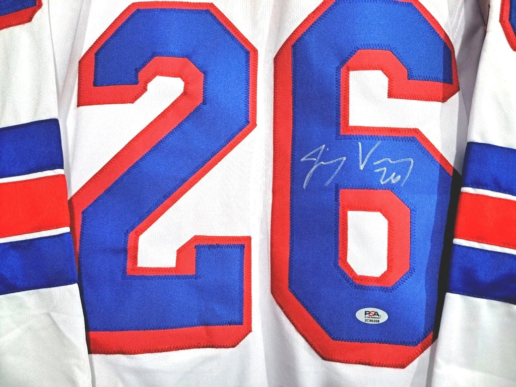 NY RANGERS Jimmy Vesey Signed jersey #26 ● PSA — photo 3