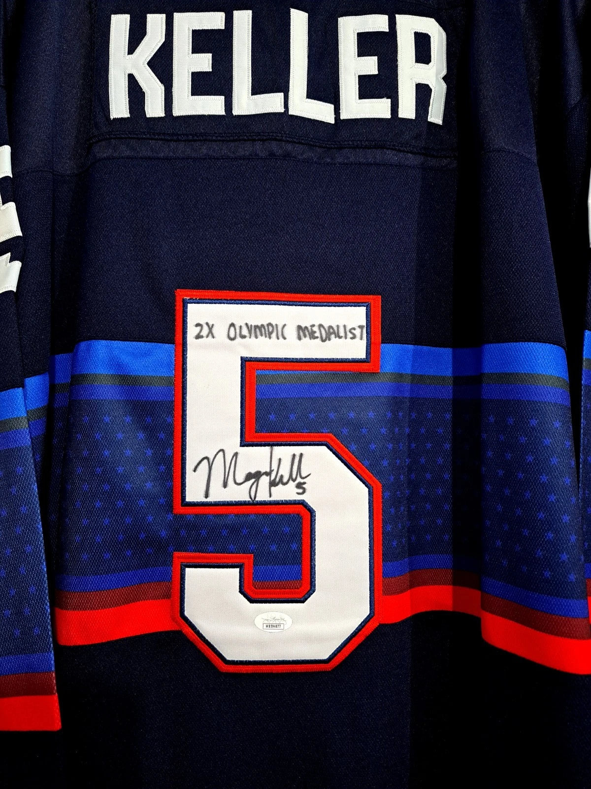 USA Women's Hockey Megan Keller Signed NIKE IIHF Hockey Jersey ● JSA — photo 2