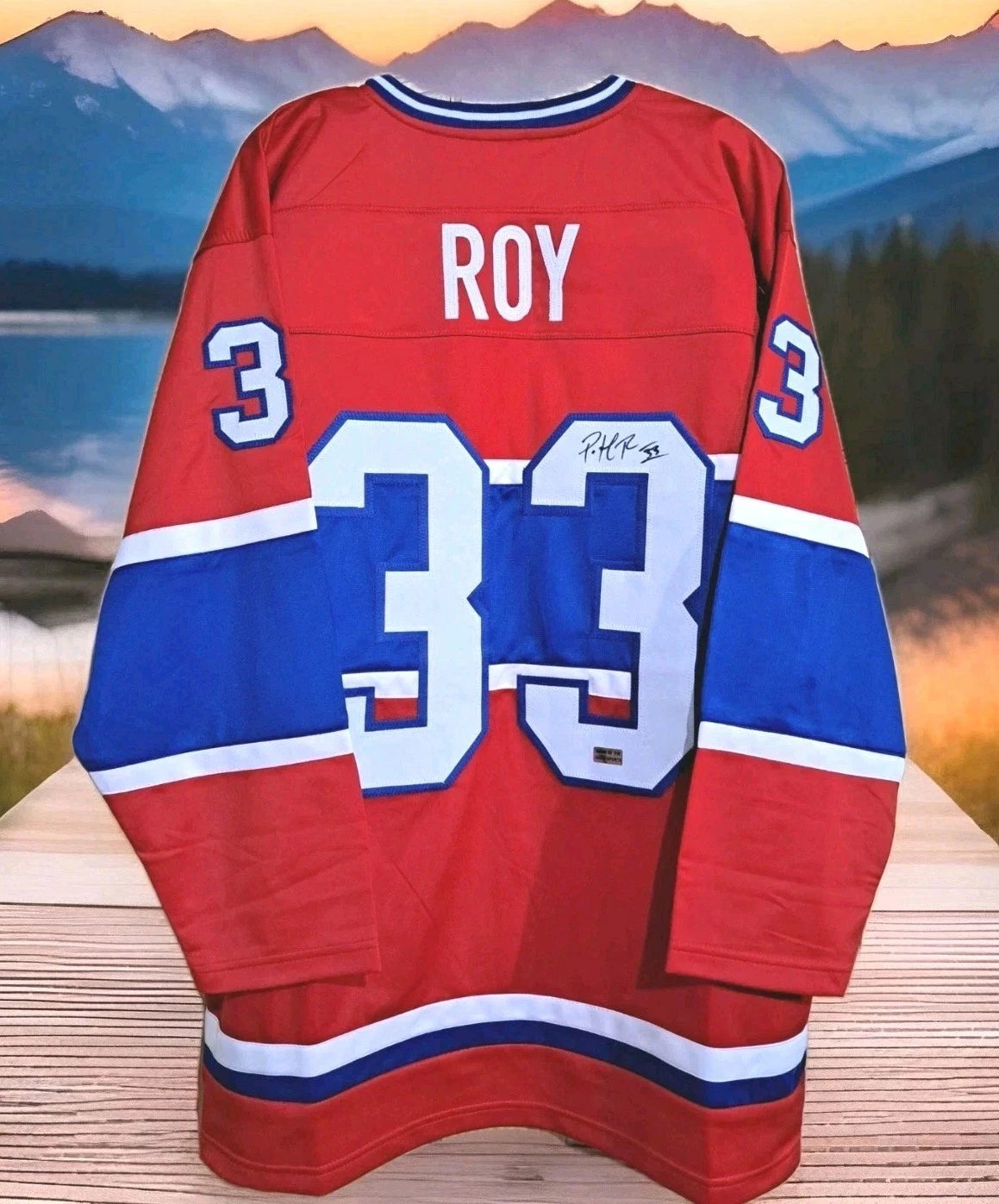 Montreal Canadiens Patrick Roy Signed Jersey Name Of The Game Sports Hologram